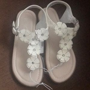 Brand new white sandals from Children’s Place